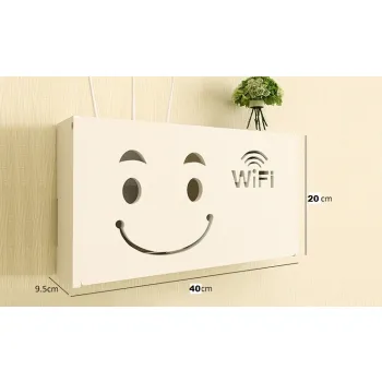 Półka na Router WiFi 'Motyl' – Estetyczna Osłona na Kable i Urządzenia Sieciowe